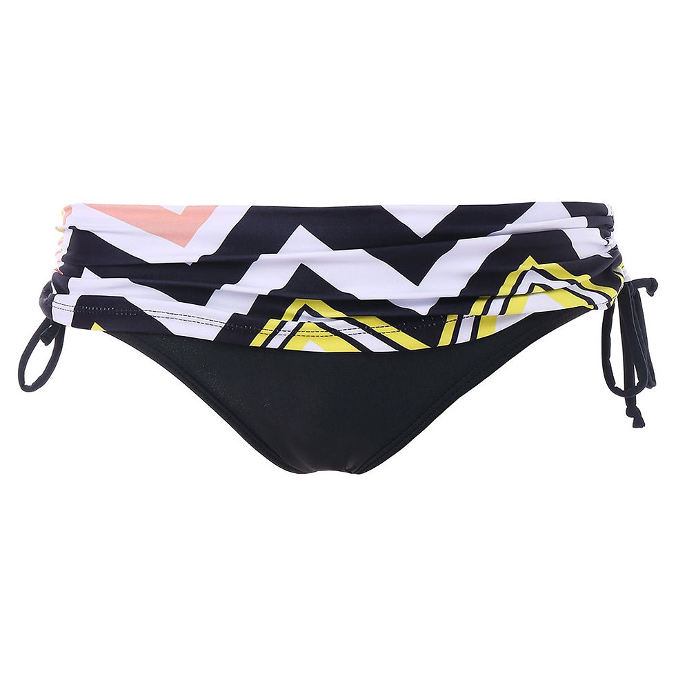 Thumbnail: Zig Zag Spaghetti Strap Tankini Set - Peony Pink