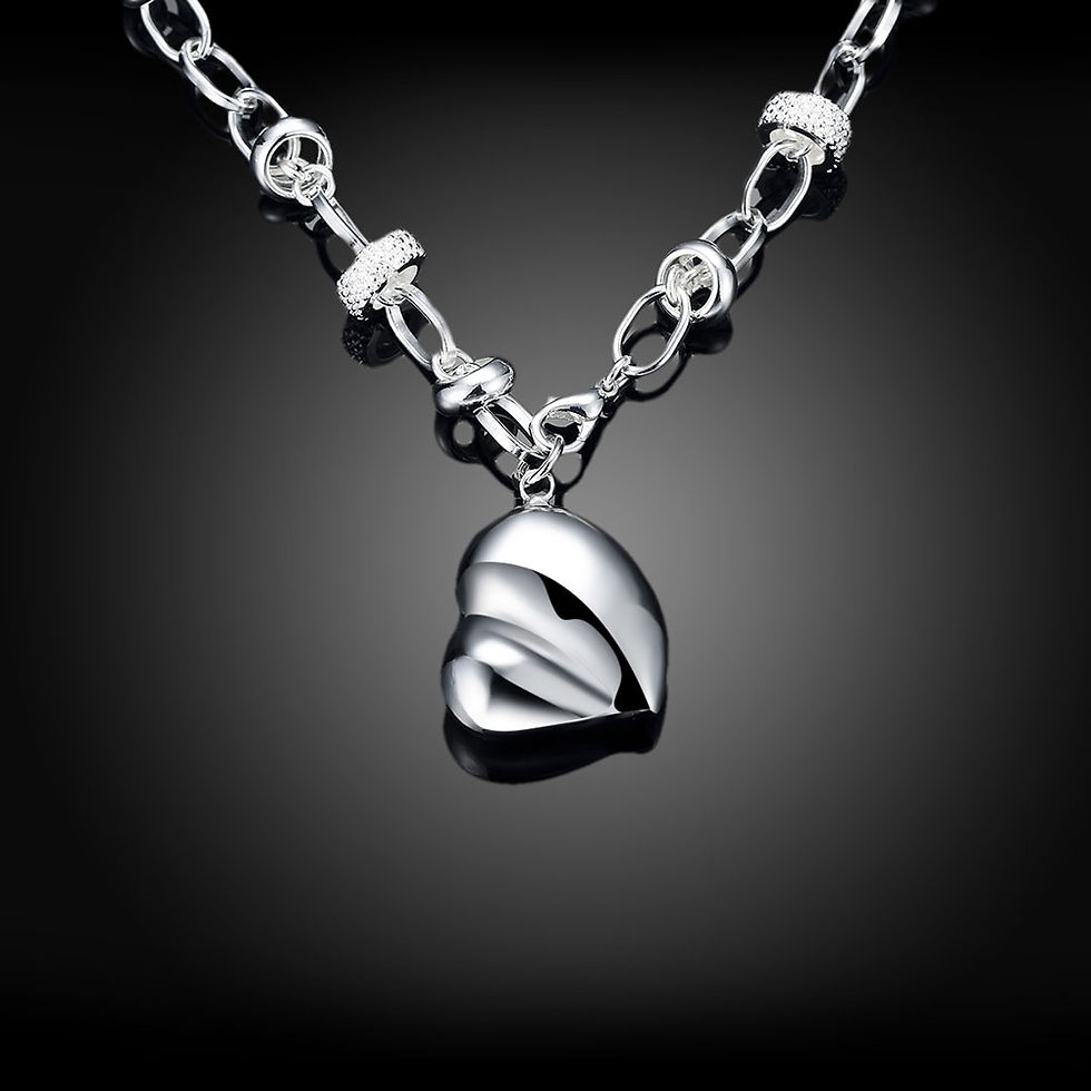 Thumbnail: Simple Heart Pendant Necklace (18" inches)