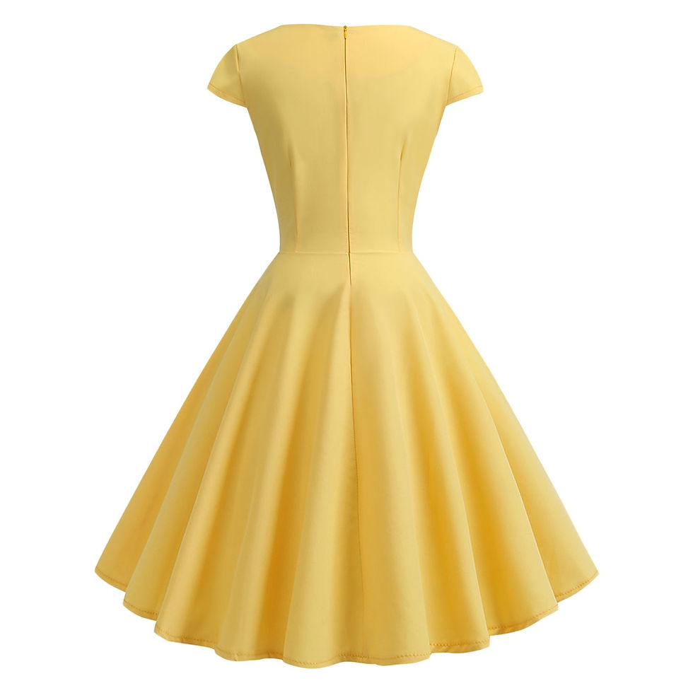 Thumbnail: Sweetheart Neck Vintage Fit and Flare Dress