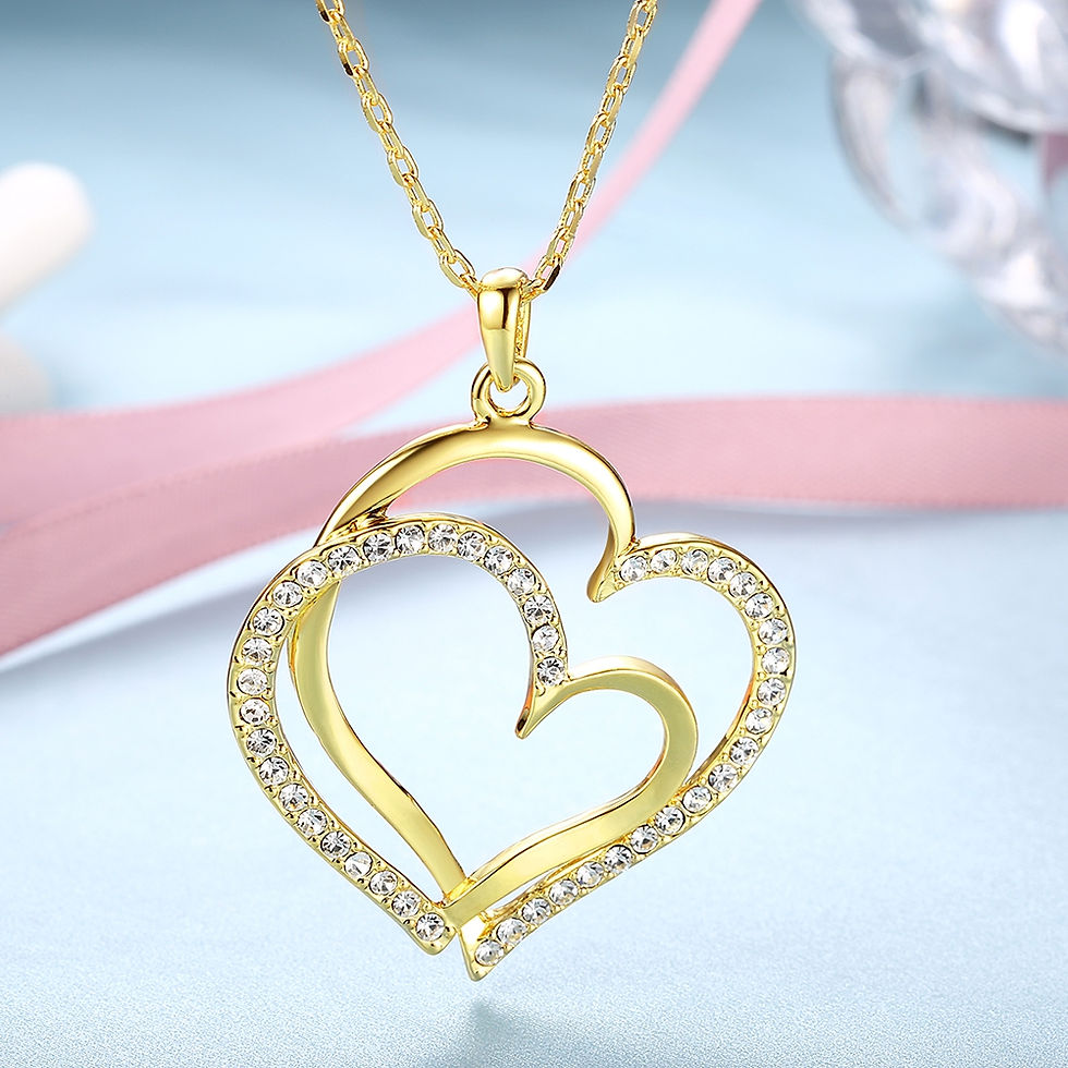 Thumbnail: Environmental Protection Heart Pendant Necklace for Ladies