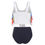 Thumbnail: Feather Print Padded Overlay Tankini Swimsuit