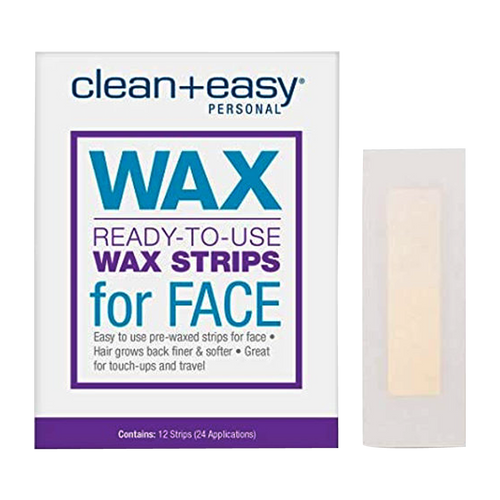 CLEAN EASY FACIAL WAX STRIPS 12 UNID IMAGEN BEAUTY SUPPLY