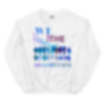 White crewneck with "WE THE ALGORITHM" design, We Are The Algorithm | The People’s Movement Crewneck.