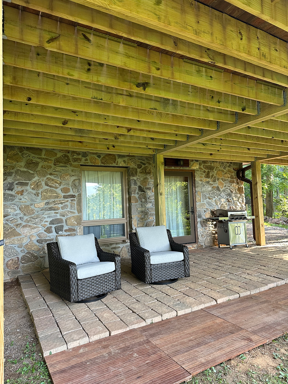 Seating outside the master bedroom