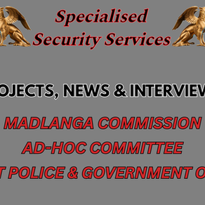MADLANGA COMMISSION, AD-HOC COMMITTEE, CORRUPT POLICE & GOVERNMENT OFFICIALS - ALL PROJECTS, NEWS & INTERVIEWS