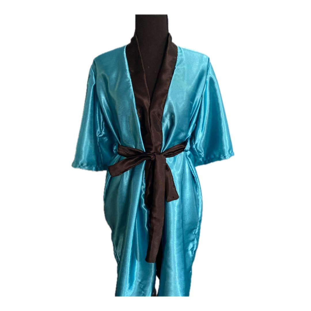 Teal & Black Robe