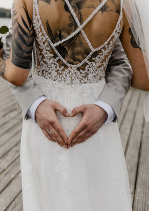 ehrliche Hochzeitsmomente auf dem Wasser - Hochzeitsfotografin Knipz-Art