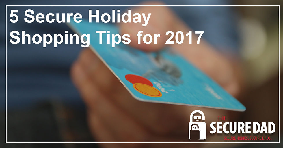Secure Holiday Shopping Tips for 2017 | The Secure Dad