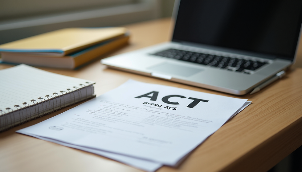 Never Too Late to Study for the ACT Tips and Strategies for Effective Preparation