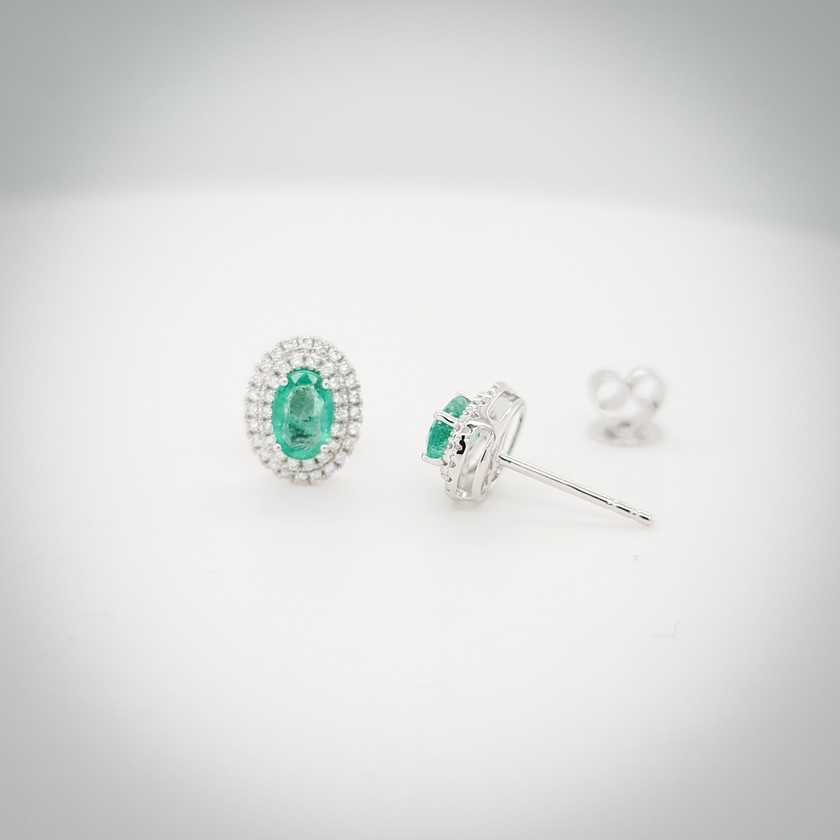 Emerald Diamond Earrings