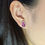 Thumbnail: 18KW Gold Pink Sapphire Diamond Earrings