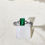 Thumbnail: 18KW Gold Emerald Diamond Ring