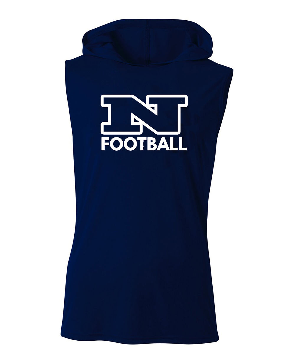 Thumbnail: NFFB A4 Men's Cooling Performance Sleeveless Hooded T-shirt