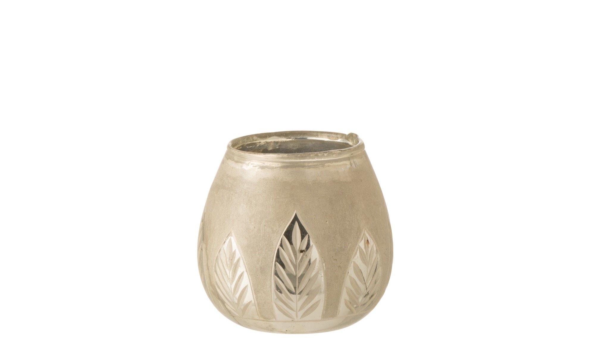 Silver Leaf Tealight Holder