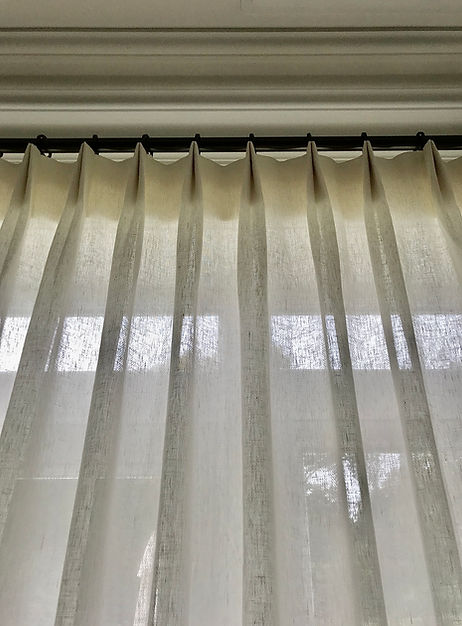 Double european pinch pleat Sunningdale Mimosa Interiors  www.mimosainteriors.com
