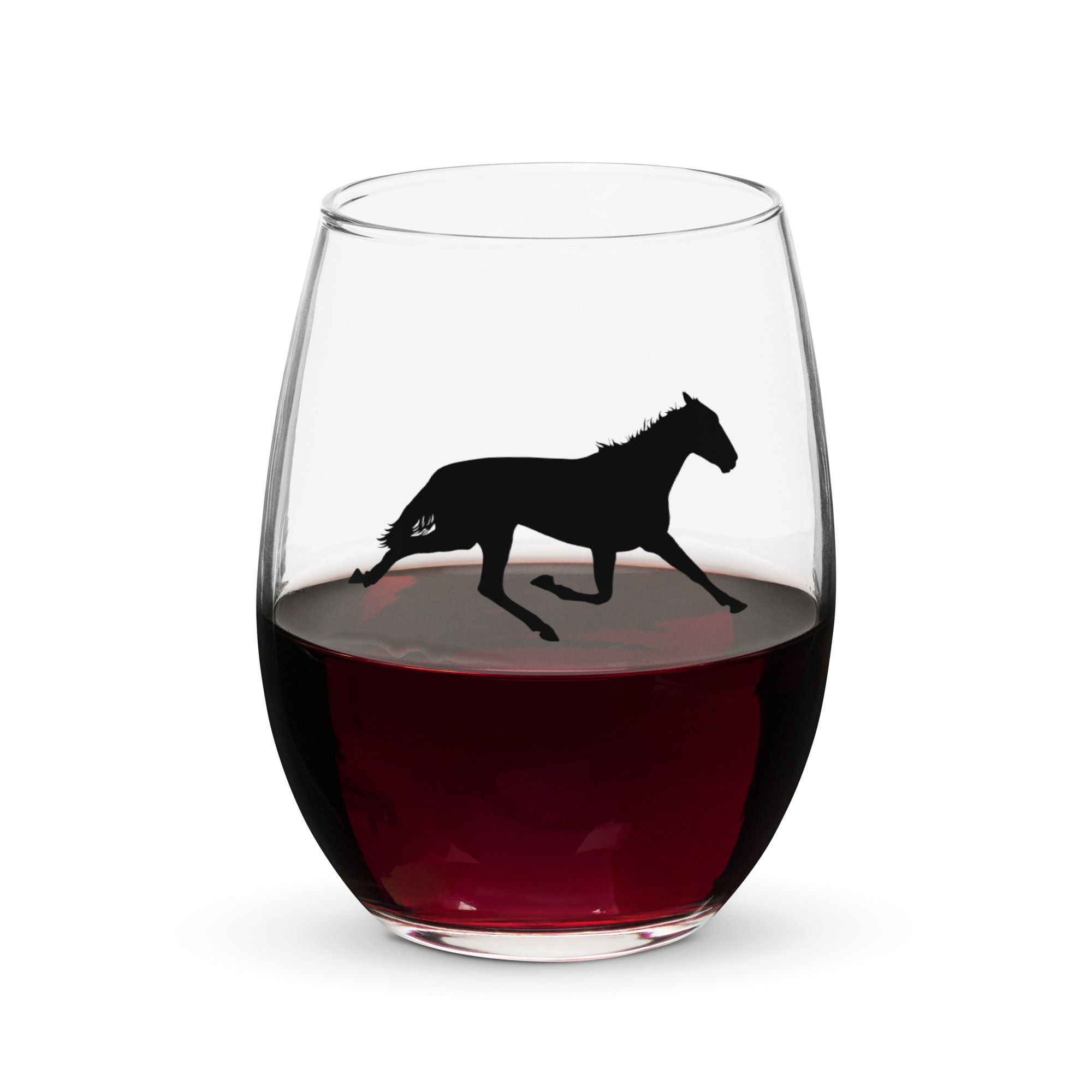 Ravihevonen -viinilasi
