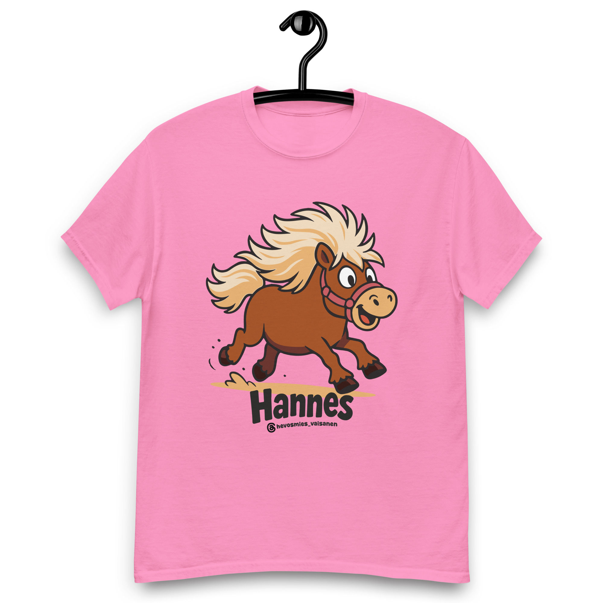 Juokseva Hannes t-paita vaaleat