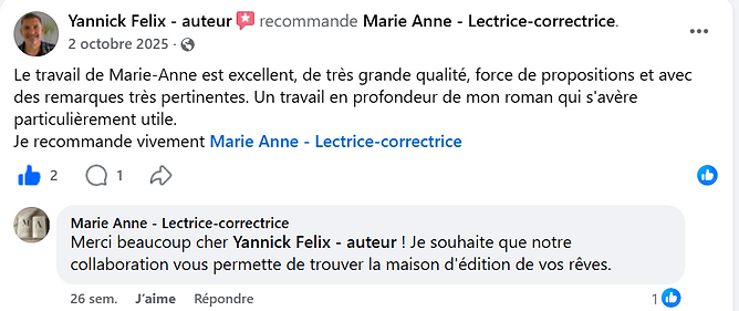 Recommandation Yannick Félix - 02 10 2025
