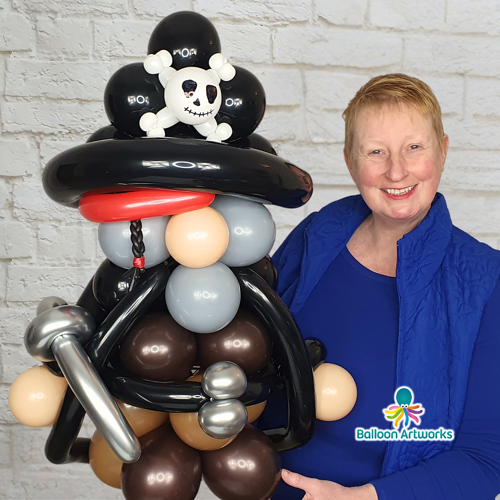 High angle view of a colourful balloon wall used as a photo backdrop