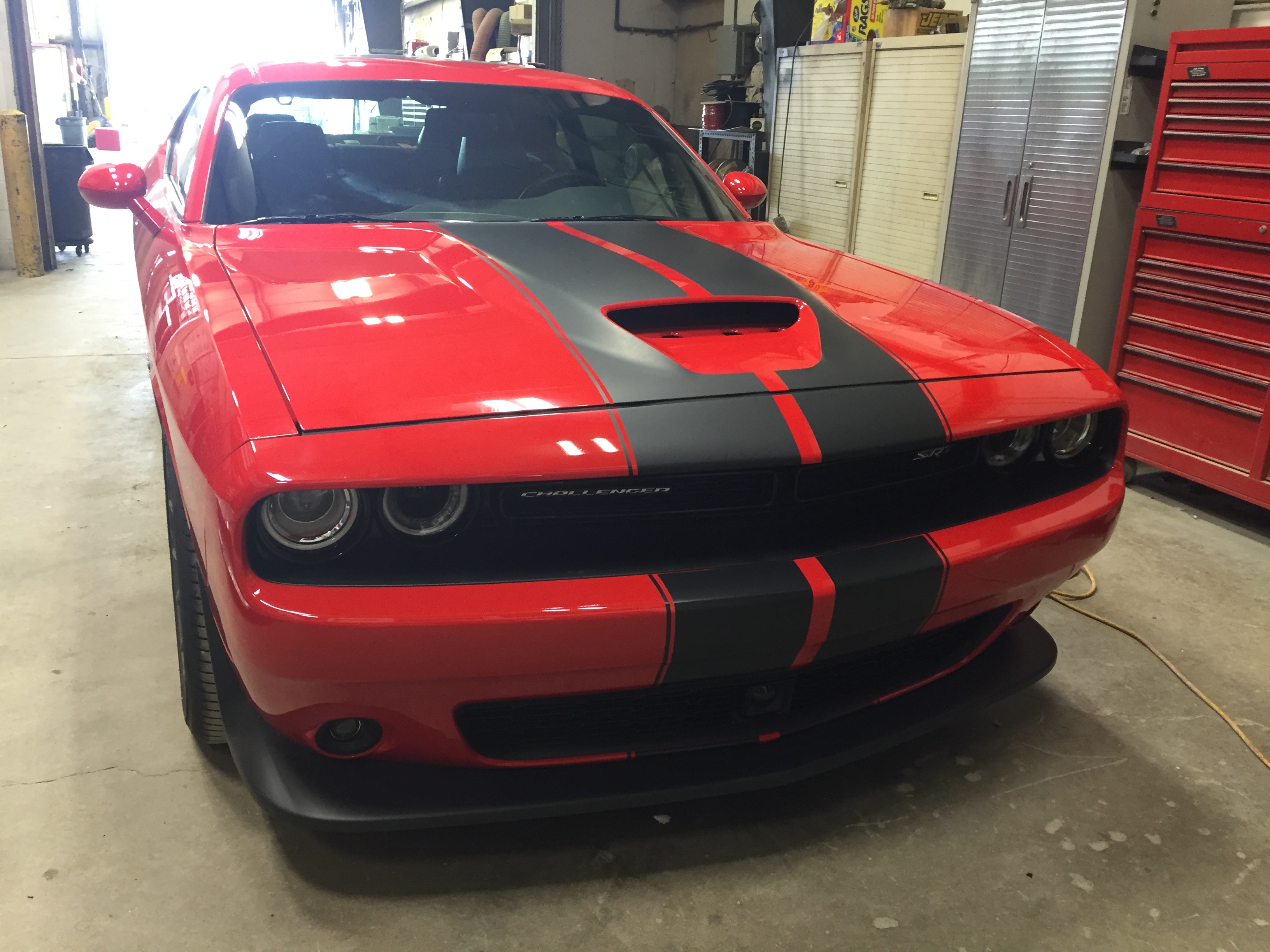 Black Matte Racing Stripes