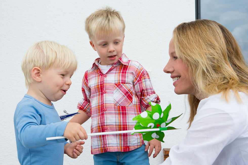 children in an aba therapy session