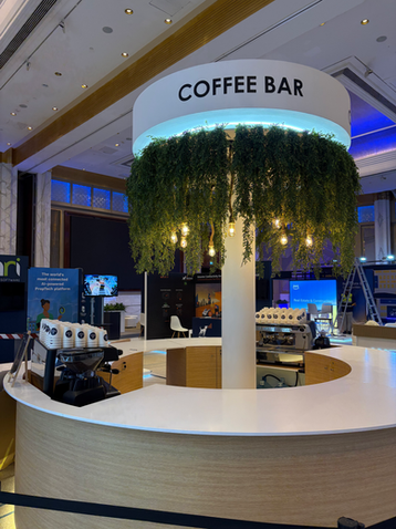 Simply Custom Barista -Coffee Set Up At Proptech Conference Dubai
