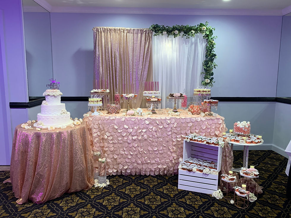 Blush and Rose Gold Christening
