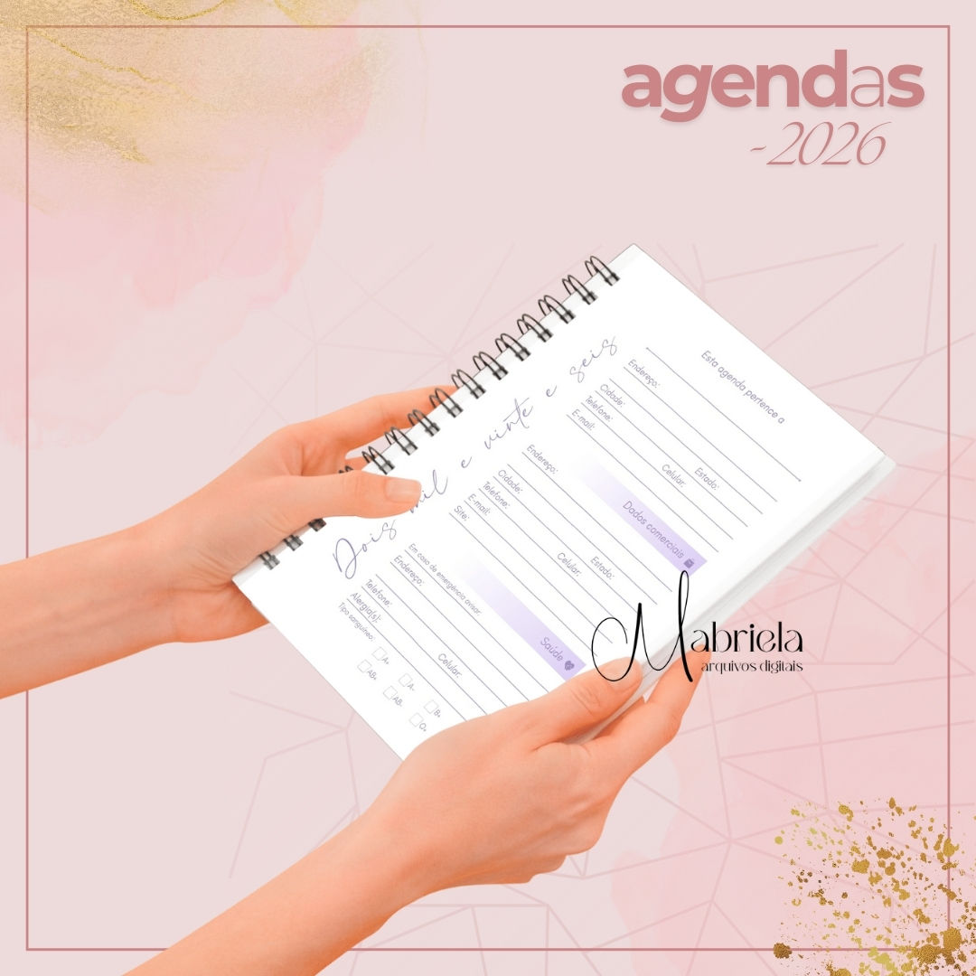 Miolo Agenda 1DPP não datada - Agendas Clássicas