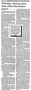 Winning column from The Wooden Horse