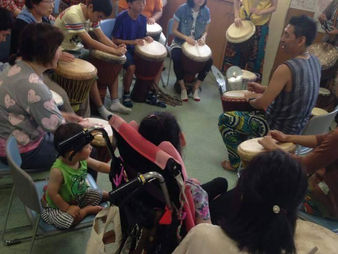 2015/6/14 原宿ケアプラザ ジャンベ&ダンスワークショップ