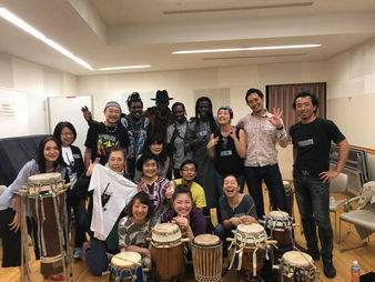 2018/06/14 セネガル伝統打楽器サバールWorkshop【Alioune Seck (アリュン・セック) 】@オリンピックセンター