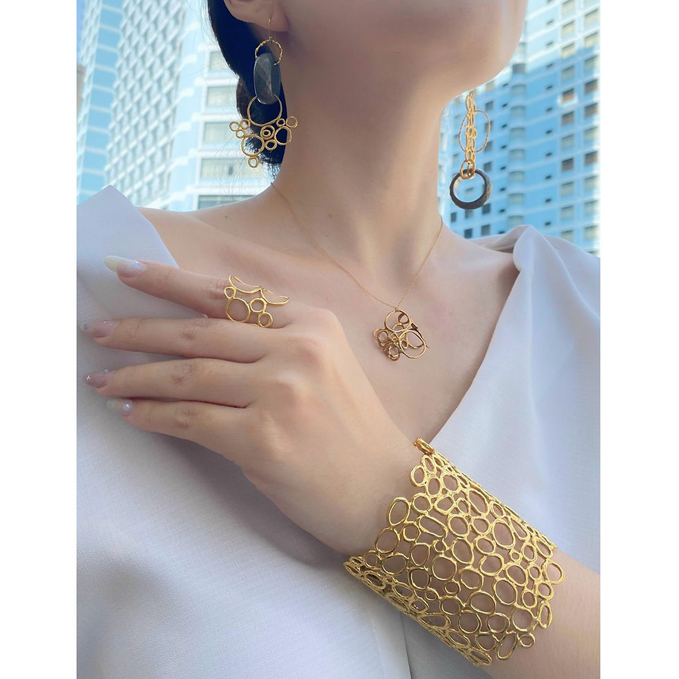 Thumbnail: BUBBLE brass cuff