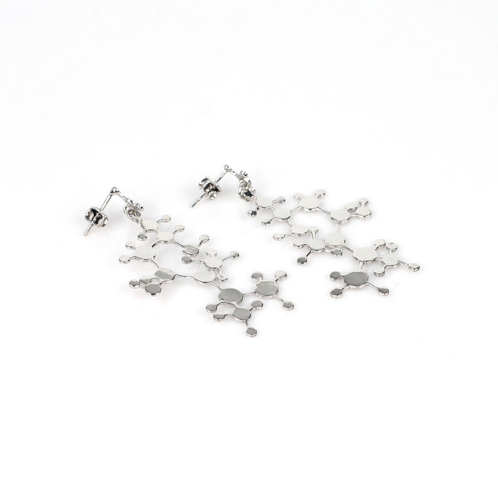 Thumbnail: HAPPY MOLY PLAIN silver earrings