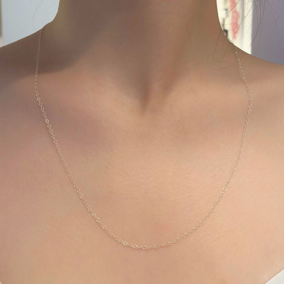 Thumbnail: TINY CHAIN silver 50cm/ 19in