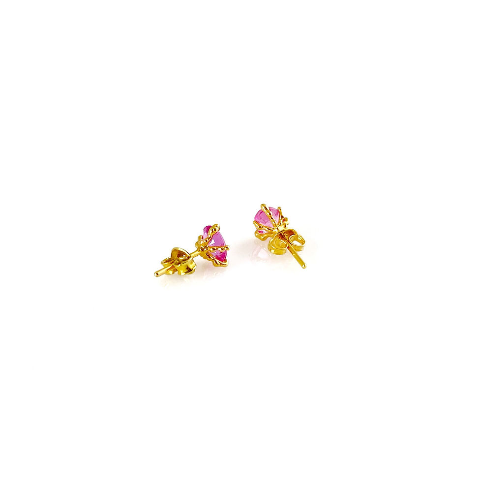 Thumbnail: FILIPA ruby 18k gold earrings
