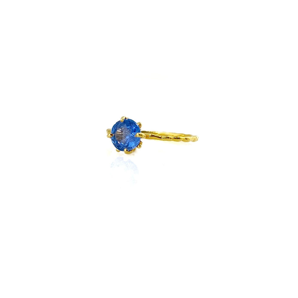 Thumbnail: FILIPA cobalt blue spinel 18k gold ring