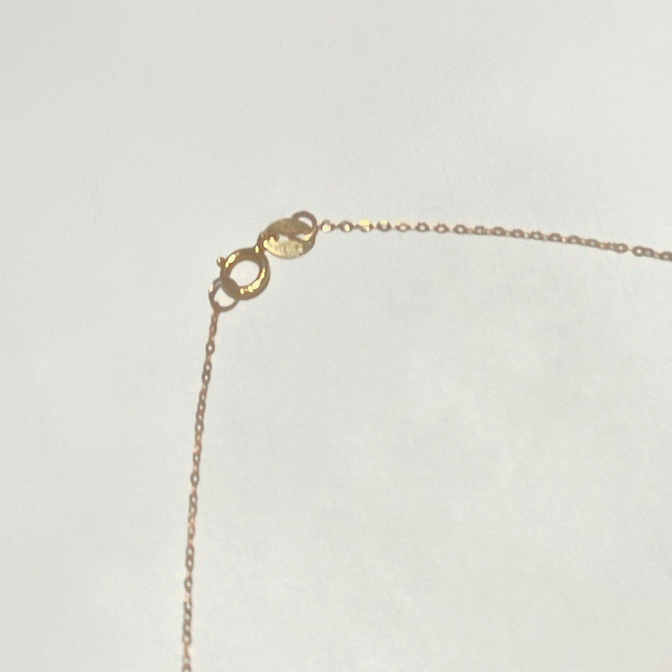 Thumbnail: KATIE blue spinel 10K gold & 9K gold necklace