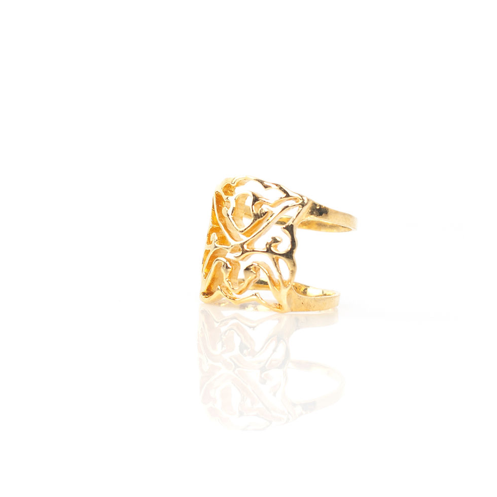 Thumbnail: LOTUS MASK silver ring