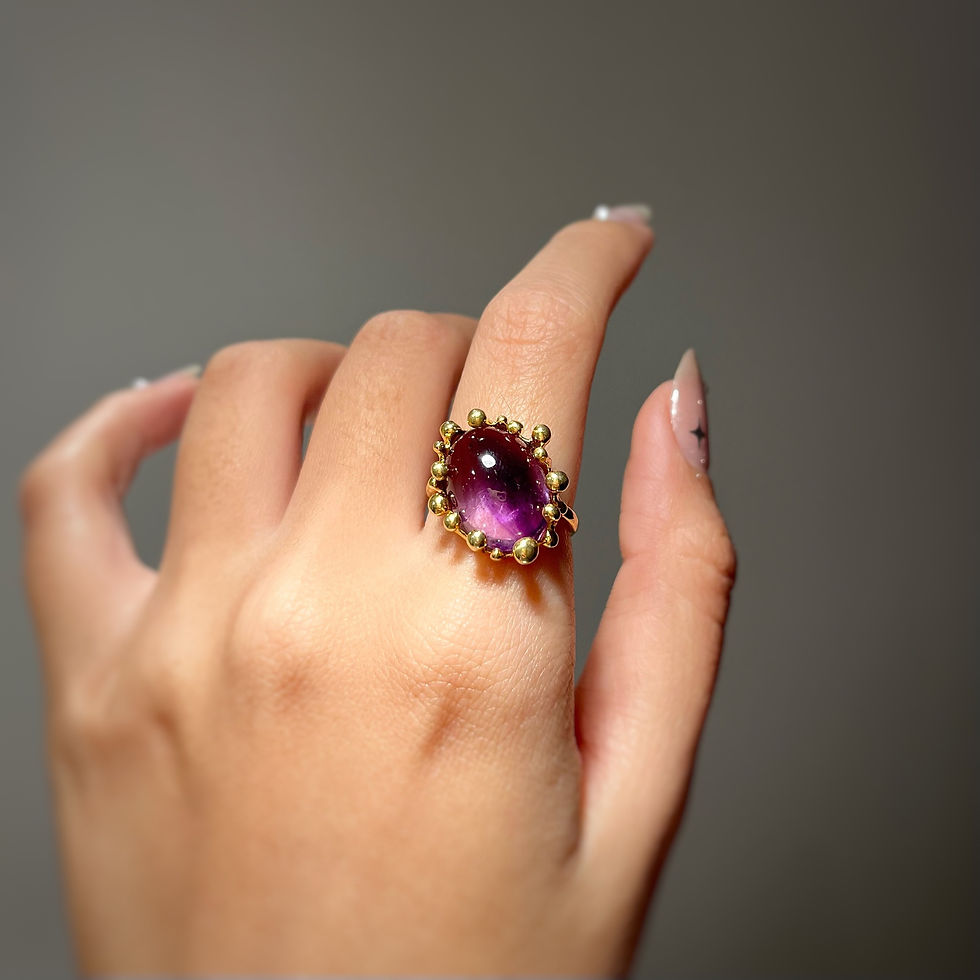 Thumbnail: ALICIA amethyst silver ring