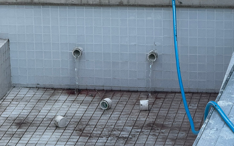Custom fibreglass pool light installation with Spa Electrics AGRX