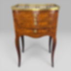 French Louis XV Kingwood & Floral Marquetry Petite Commode