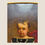 Thumbnail: Antique Large 19th Century Oil Painting Young Girl Red Chair Carved Gilt Frame