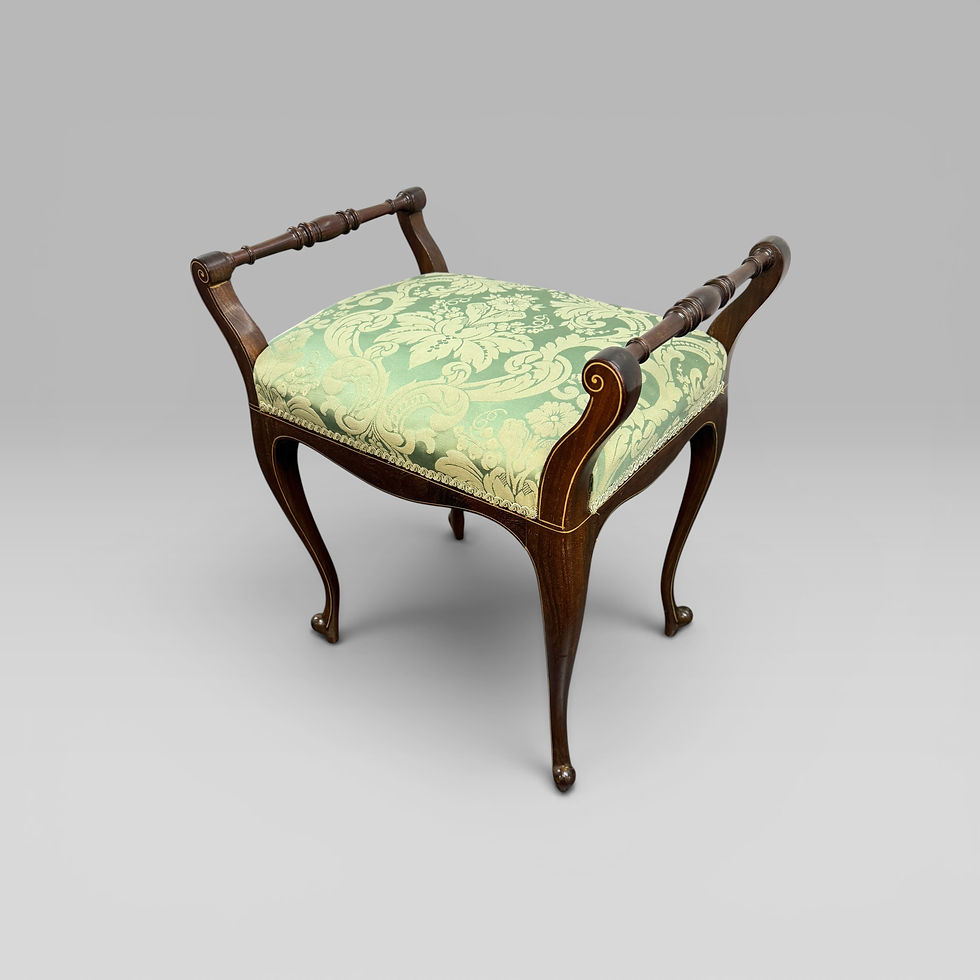 Thumbnail: Antique Victorian Mahogany Piano Stool