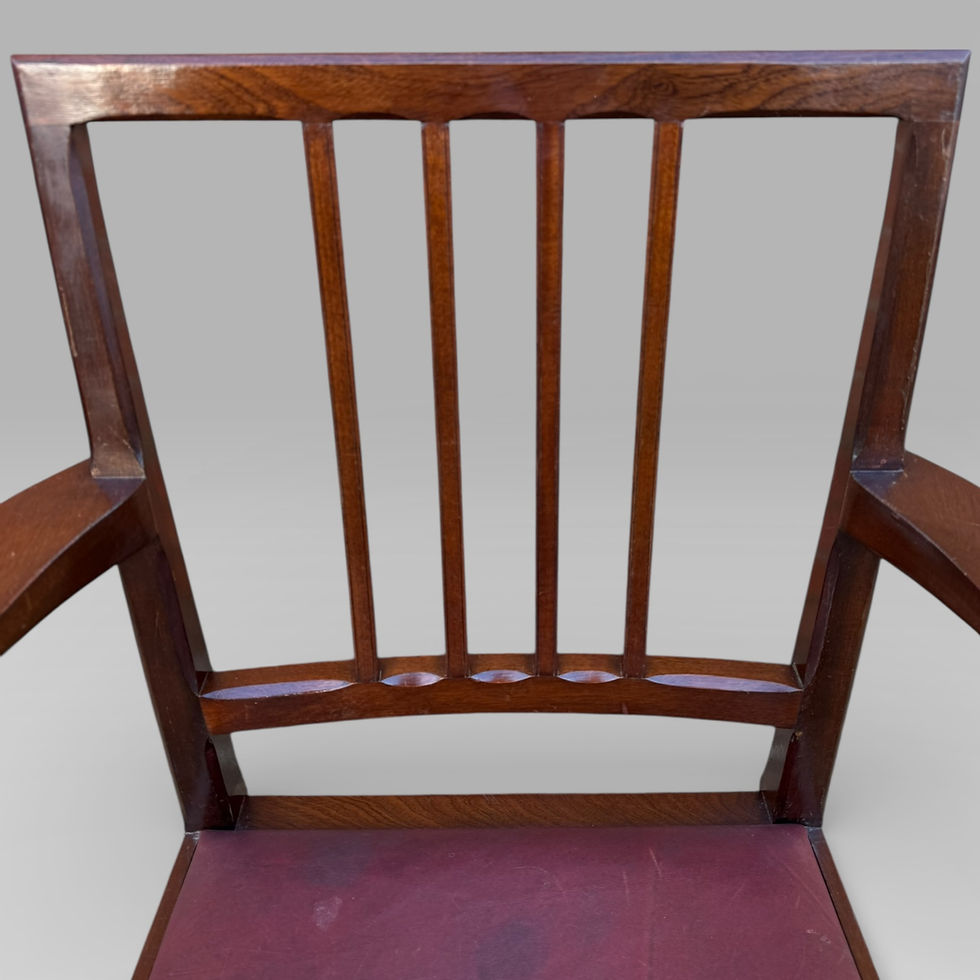 Thumbnail: Vintage Set of 5 Mahogany Carver Dining Chairs Alan Grainger “Acornman” 1960s