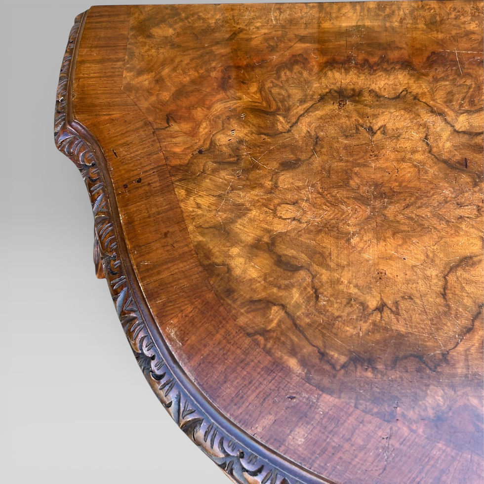 Thumbnail: Queen Anne Style Walnut Side Table by Maple & Co