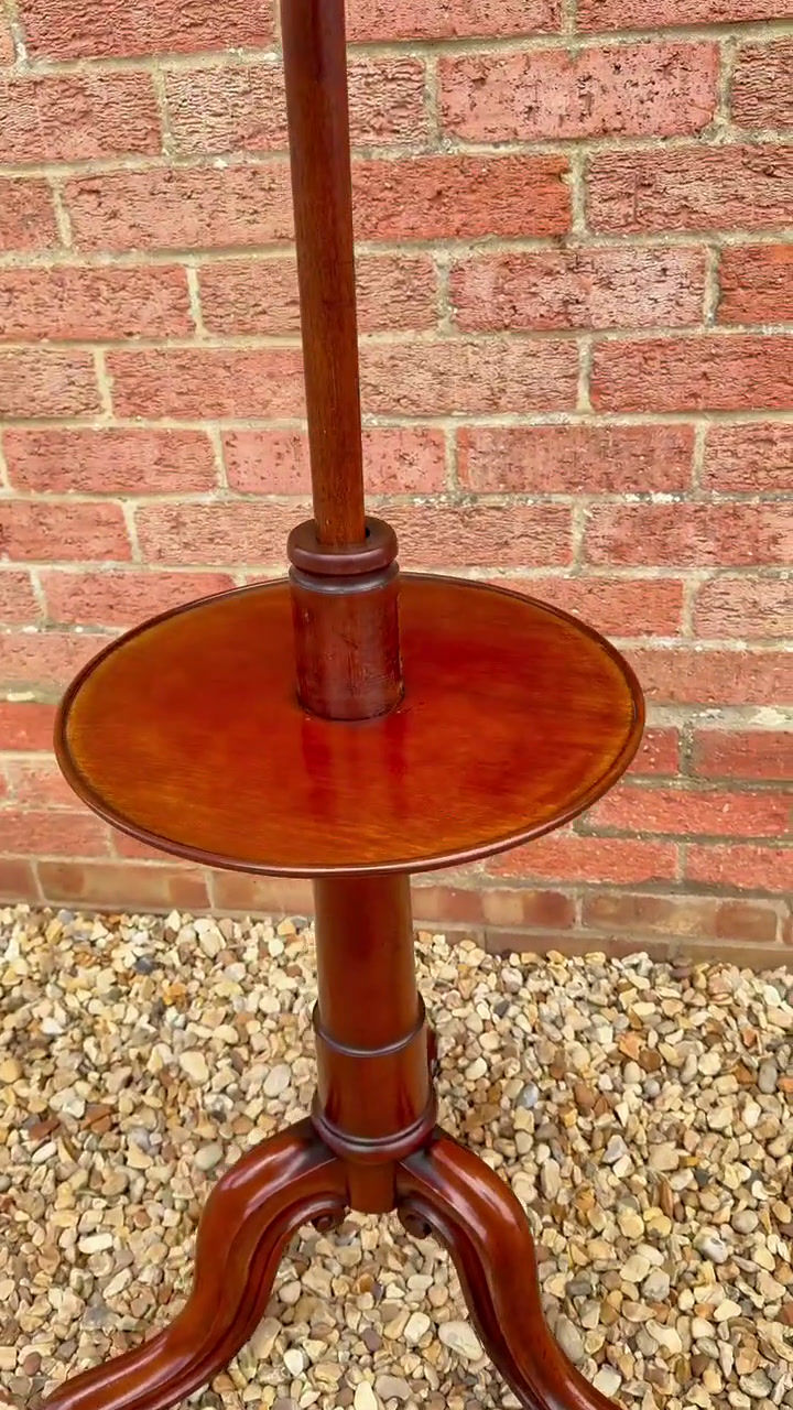 Thumbnail: Victorian Mahogany Adjustable Gentlemen’s Shaving Stand With A Mirror