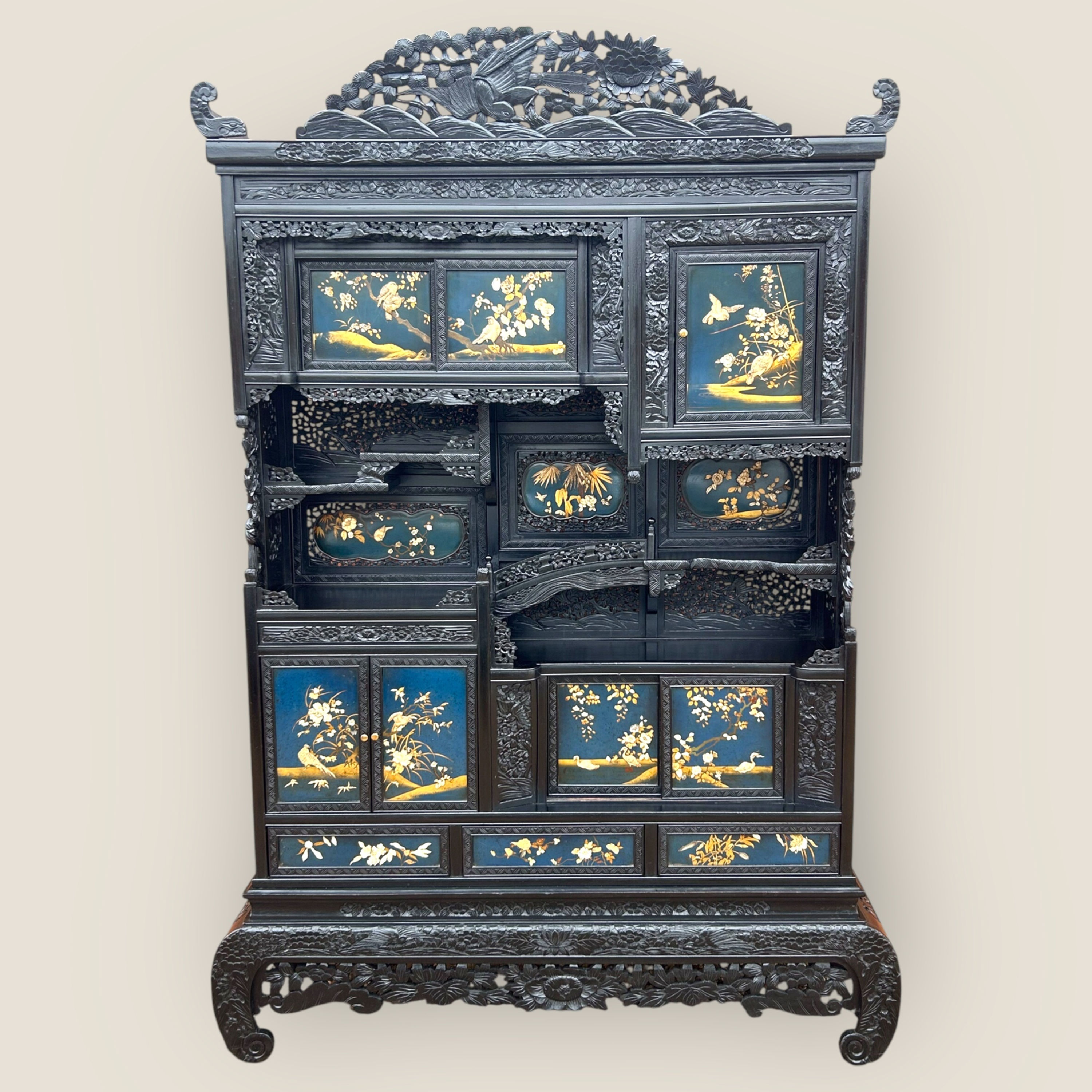 Japanese Meiji Period Shodana (Display Cabinet)