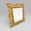 Thumbnail: Antique Victorian Ornate & Floral Carved Small Giltwood Rectangular Wall Mirror