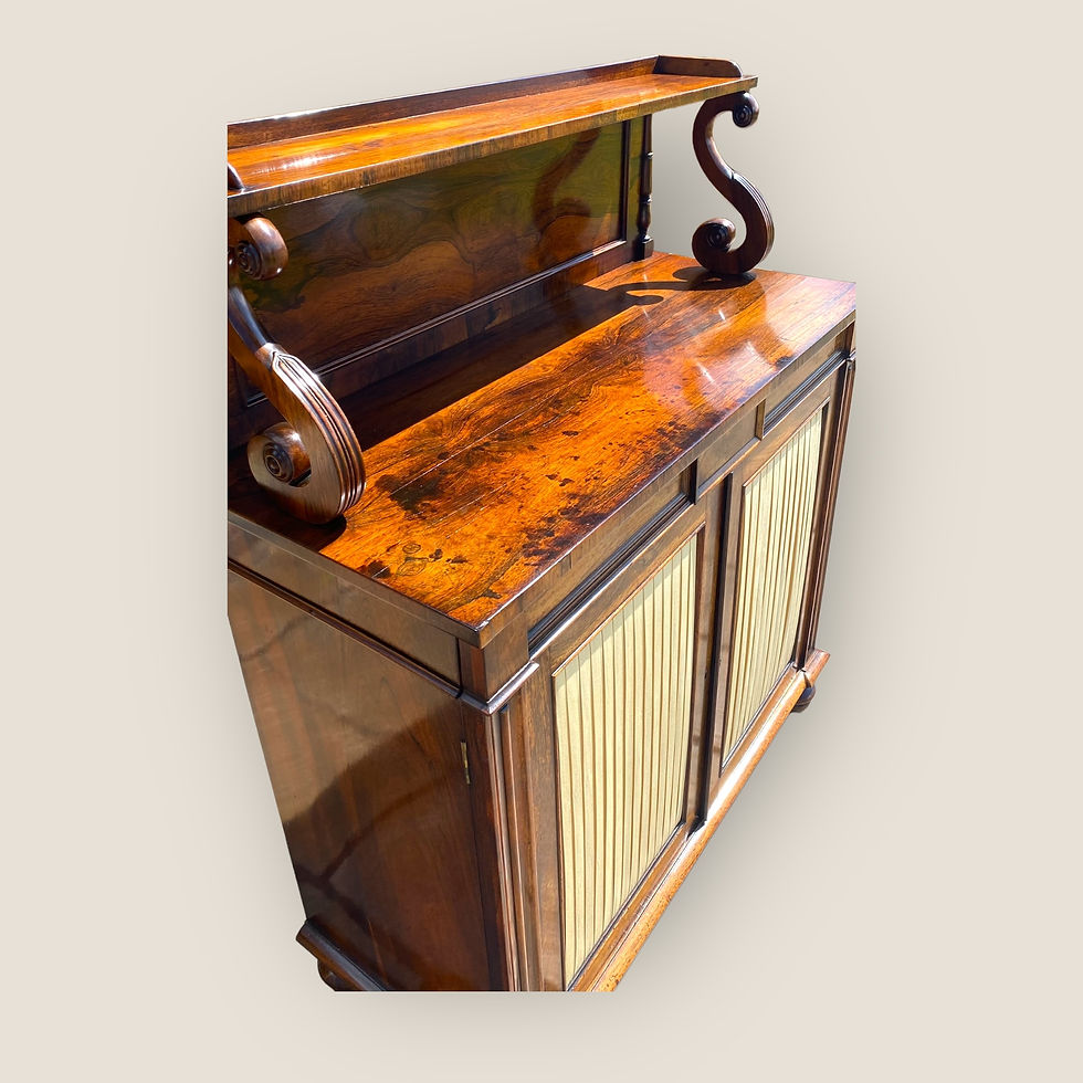 Thumbnail: William IV Rosewood Chiffonier Surface Top Close Up Left