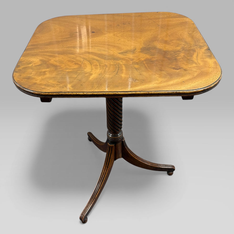 Thumbnail: Regency Mahogany Tilt-Top Occasional Table